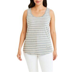 🔥 FLASH SALE | Michael Kors Gray White Striped Tank Top Size M